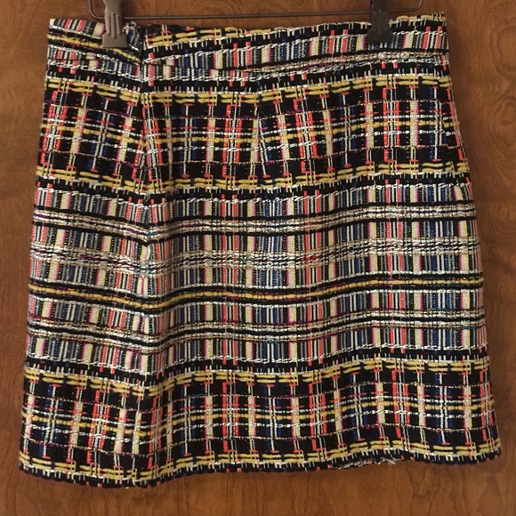 Milly Lurex  Metallic Tweed Mini Skirt - in Red, silver, blue,ect - Picture 4 of 5